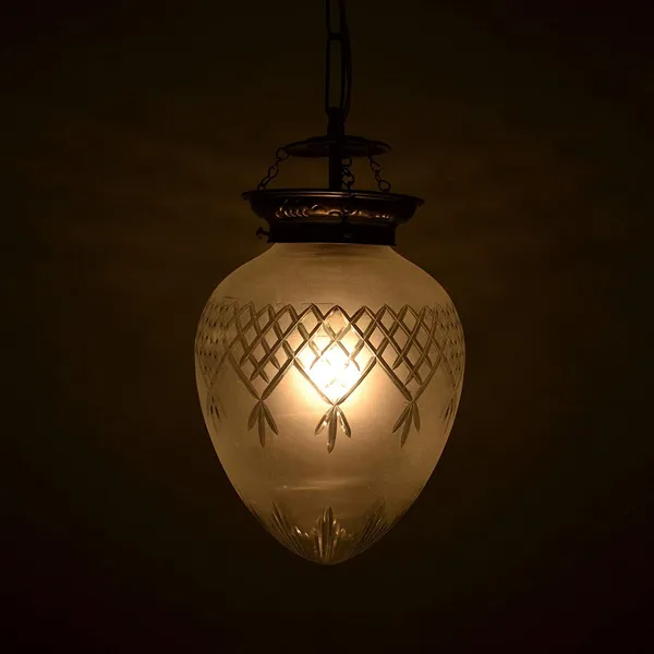 White_Diamond_Cutting_Glass_Pendant_Frosted_Crystal_Flame_Hanging_Lamp