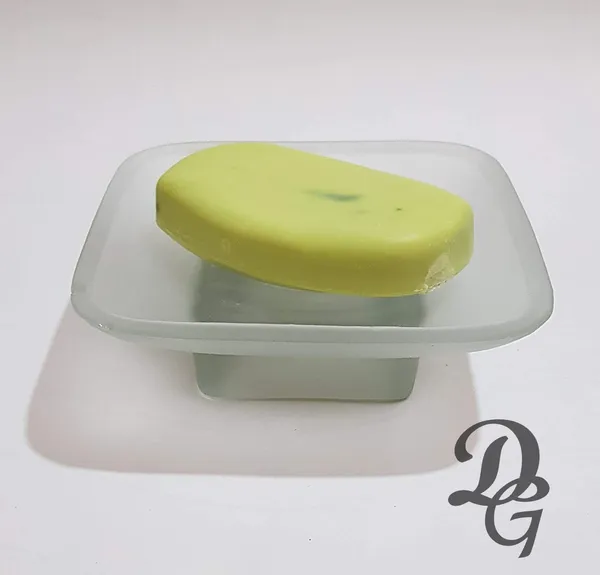 Frosted_India_Soap_Dish_For_Washroom_Or_Kitchen_Simply_Place_Where_Want_No_Need_To_Screw/Fitting_Made_By_Glass_(4.5_Inch)