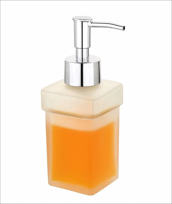 White_Square_Soap_Dispenser_for_Bathroom_with_Plastic_Pump_Handwash_Liquid_Dispenser