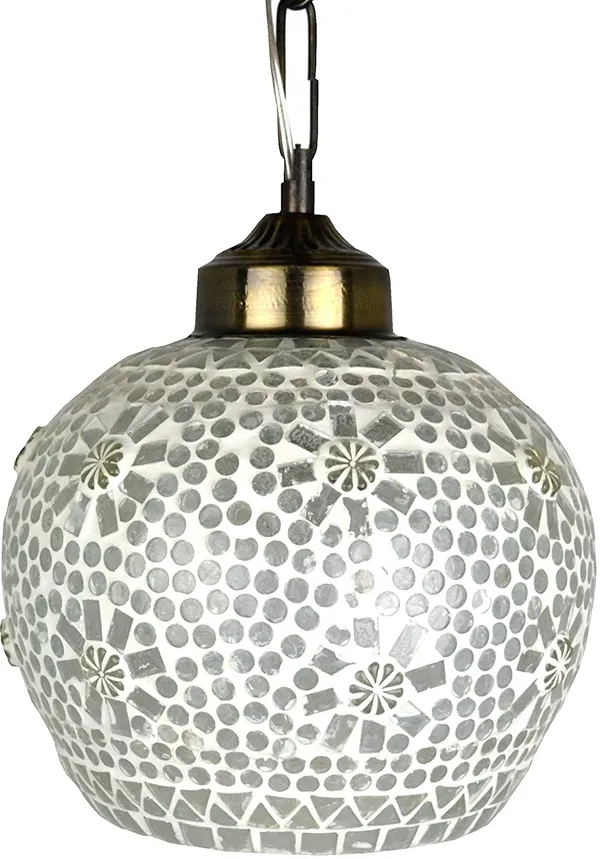 White_Glass_Mosaic_Handicraft_Turkish_Pendant_Hanging_Lamp_For_Living_And_Home_Decoration