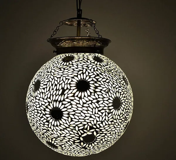White_Pendant_Wall_Lamp_Without_Bulb