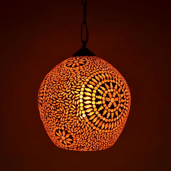 Orange_Mosaic_Hanging_Lamp_For_Home_Decoration_Turkish_Glass_Pendant_Light_(Design_I)