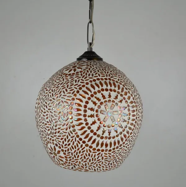 Orange_Mosaic_Hanging_Lamp_For_Home_Decoration_Turkish_Glass_Pendant_Light_(Design_I)