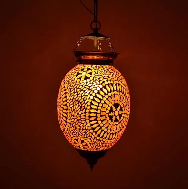 Orange_Mosaic_Hanging_Lamp_For_Home_Decoration_Turkish_Glass_Pendant_Light_(Design_J)