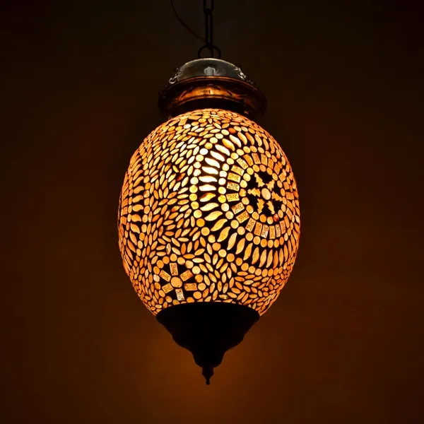 Orange_Mosaic_Hanging_Lamp_For_Home_Decoration_Turkish_Glass_Pendant_Light_(Design_J)