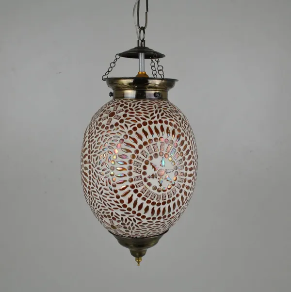 Orange_Mosaic_Hanging_Lamp_For_Home_Decoration_Turkish_Glass_Pendant_Light_(Design_J)