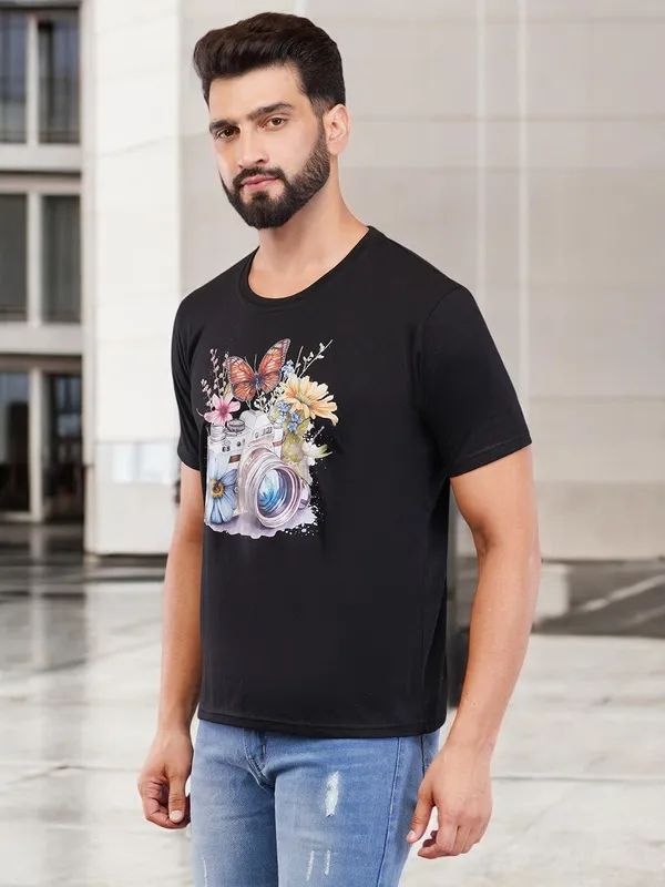 Black_Oversized_Printed_T-Shirt_For_Unisex