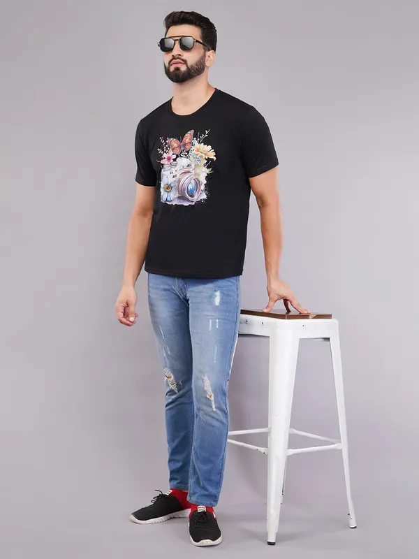 Black_Oversized_Printed_T-Shirt_For_Unisex