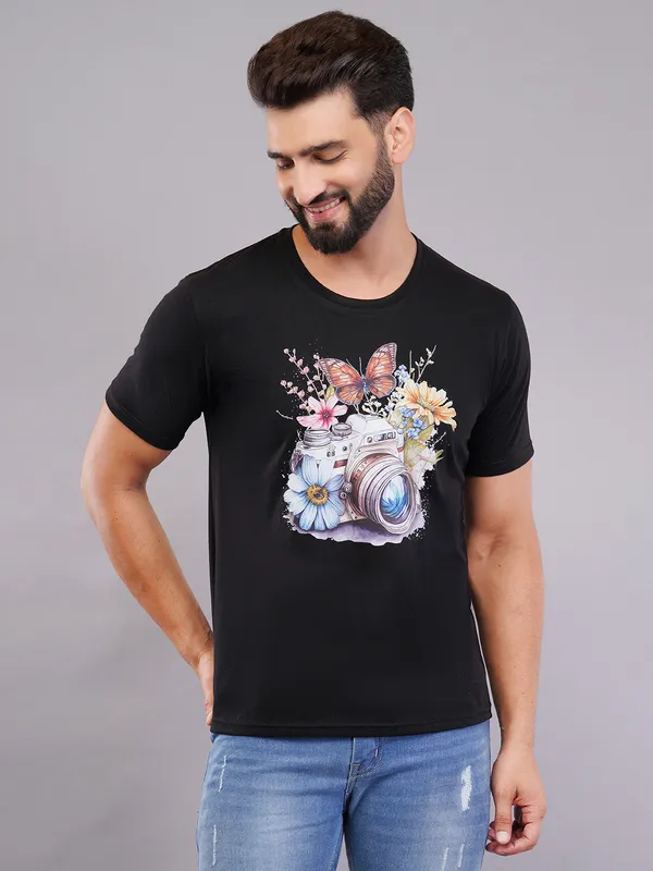 Black_Oversized_Printed_T-Shirt_For_Unisex