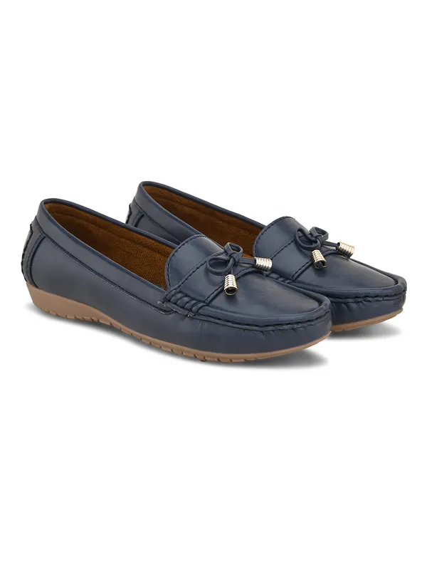 Navy_Faux_Leather_Eva_Sole_Loafers_For_Women
