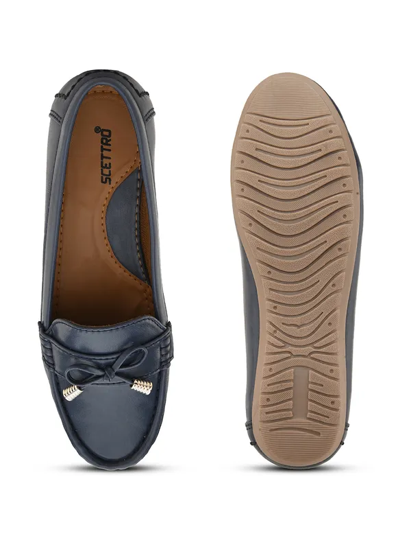 Navy_Faux_Leather_Eva_Sole_Loafers_For_Women