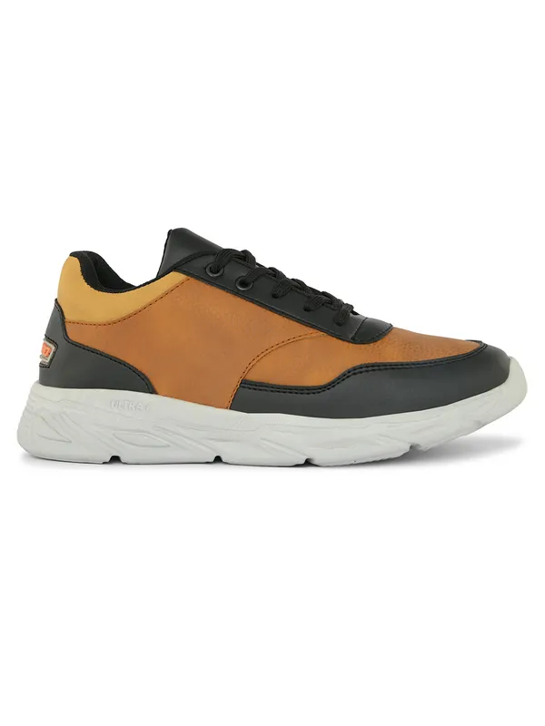 Black_Faux_Leather_Eva_Sole_Sneakers_For_Men