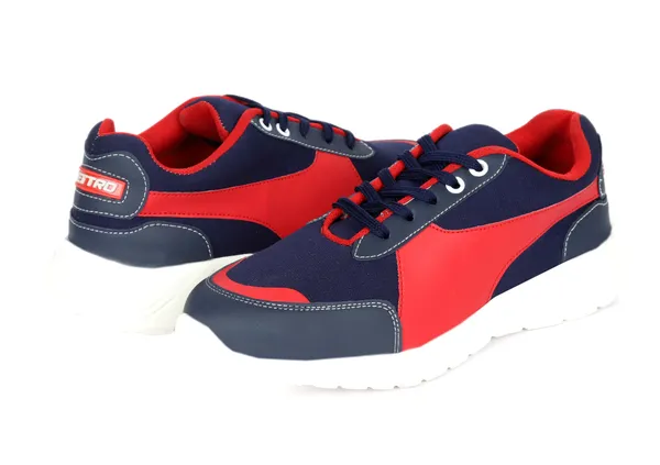 Navy_Faux_Leather_Eva_Sole_Sneakers_For_Men