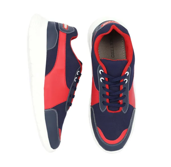 Navy_Faux_Leather_Eva_Sole_Sneakers_For_Men