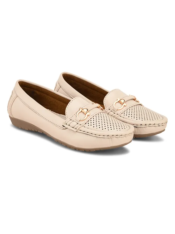 Cream_Faux_Leather_Eva_Sole_Loafers_For_Women