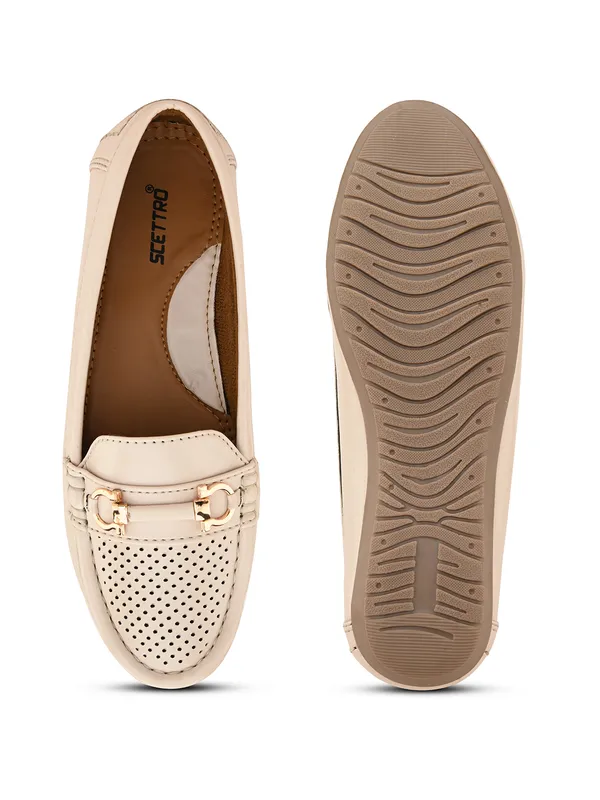 Cream_Faux_Leather_Eva_Sole_Loafers_For_Women