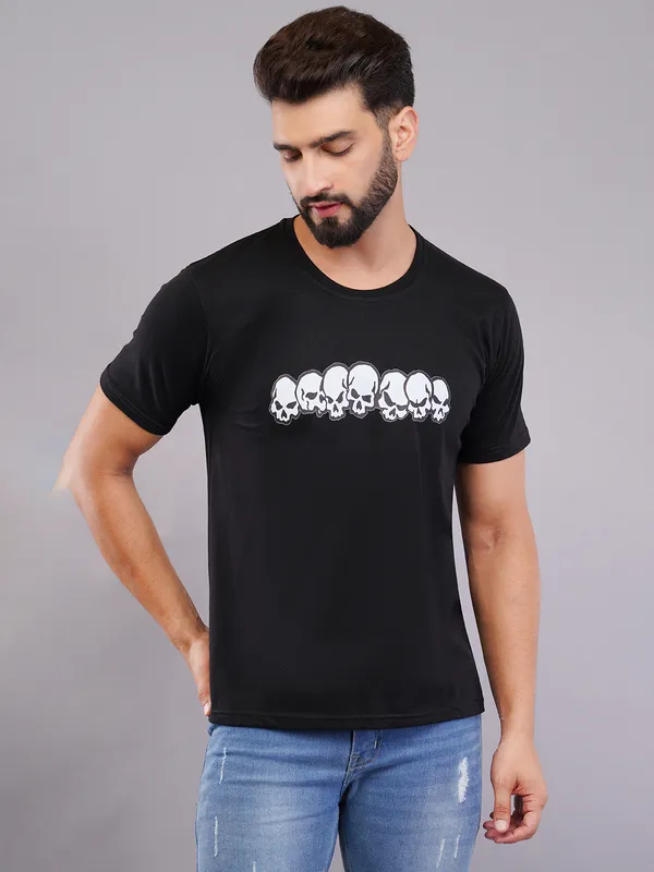 Black_Oversized_Skull_Printed_T-Shirt_For_Unisex