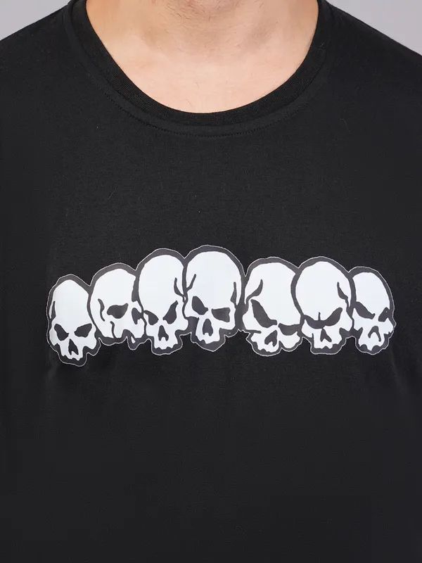 Black_Oversized_Skull_Printed_T-Shirt_For_Unisex