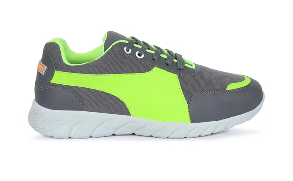 Grey_Faux_Leather_Eva_Sole_Sneakers_For_Men