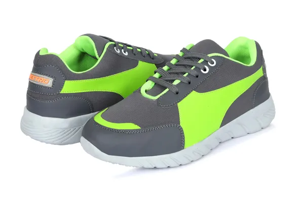 Grey_Faux_Leather_Eva_Sole_Sneakers_For_Men