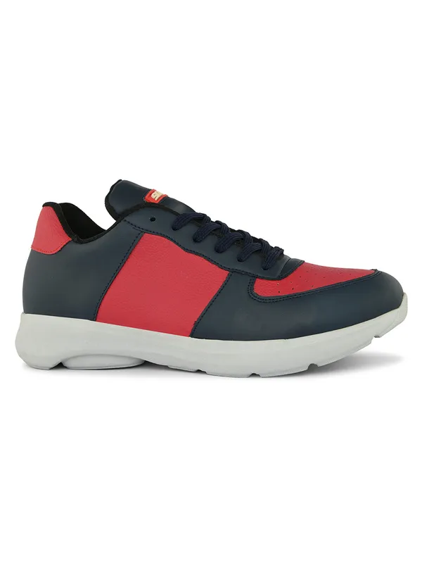 Navy_Faux_Leather_Eva_Sole_Sneakers_For_Men