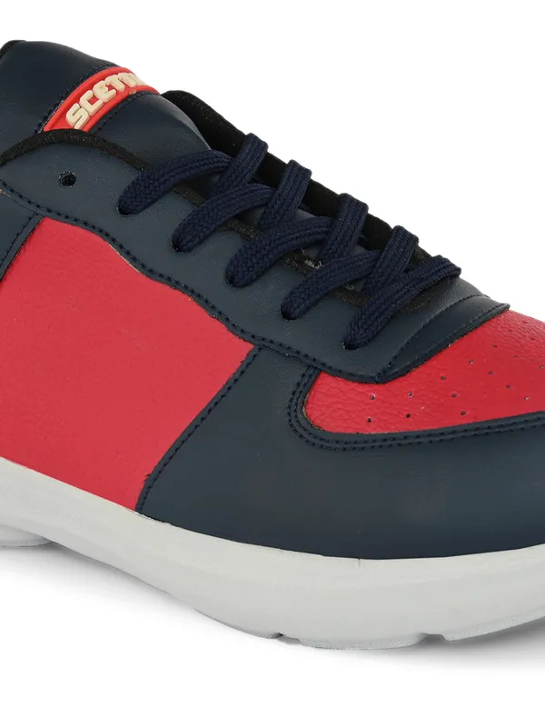 Navy_Faux_Leather_Eva_Sole_Sneakers_For_Men