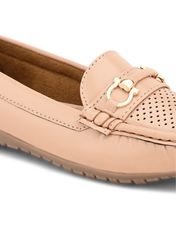 Peach_Faux_Leather_Eva_Sole_Loafers_For_Women