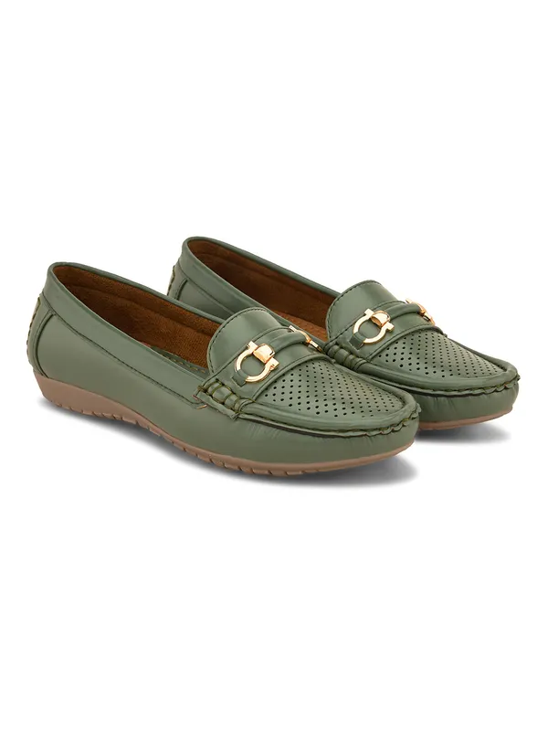 Olive_Faux_Leather_Eva_Sole_Loafers_For_Women