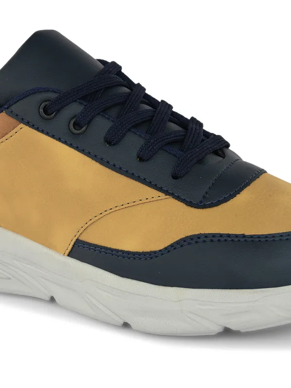 Navy_Faux_Leather_Eva_Sole_Sneakers_For_Men