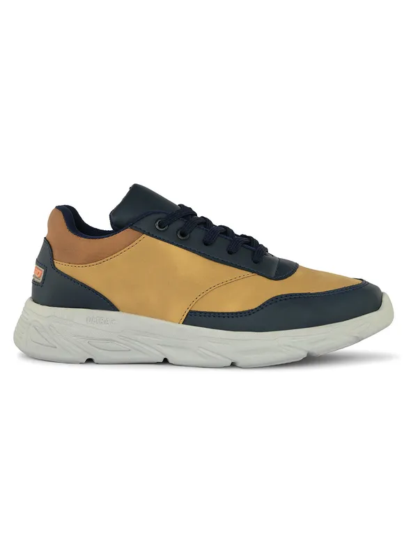Navy_Faux_Leather_Eva_Sole_Sneakers_For_Men