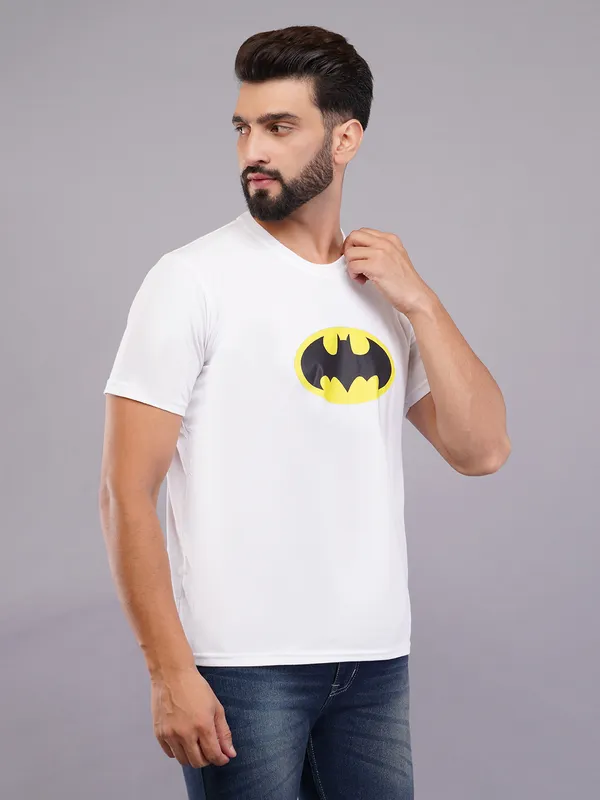 White_Oversized_Batman_Printed_T-Shirt_For_Unisex