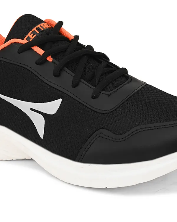 Black_Faux_Leather_Eva_Sole_Sneakers_For_Men