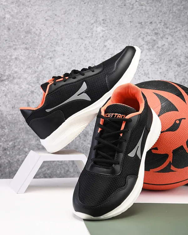Black_Faux_Leather_Eva_Sole_Sneakers_For_Men