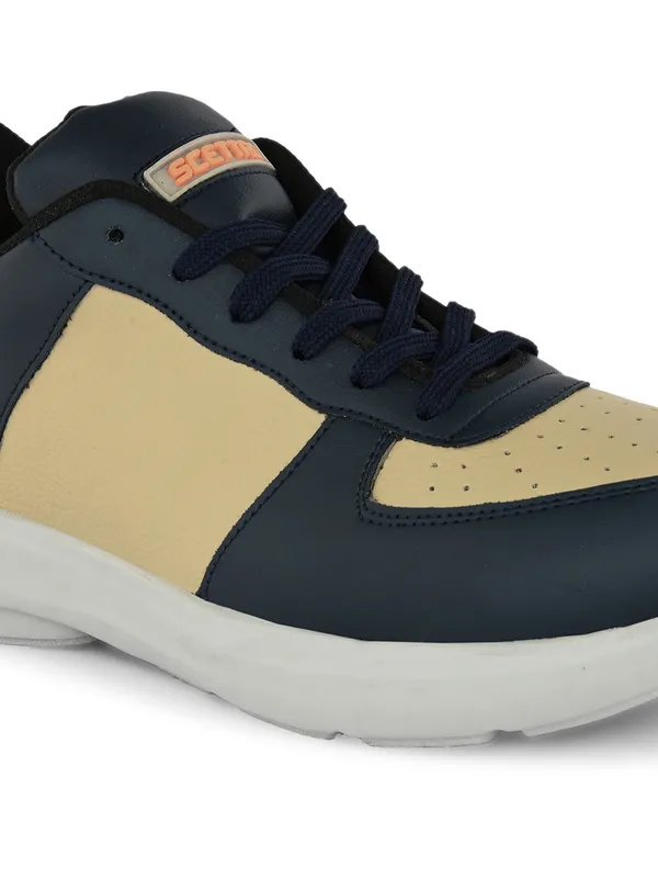 Beige_Faux_Leather_Eva_Sole_Sneakers_For_Men