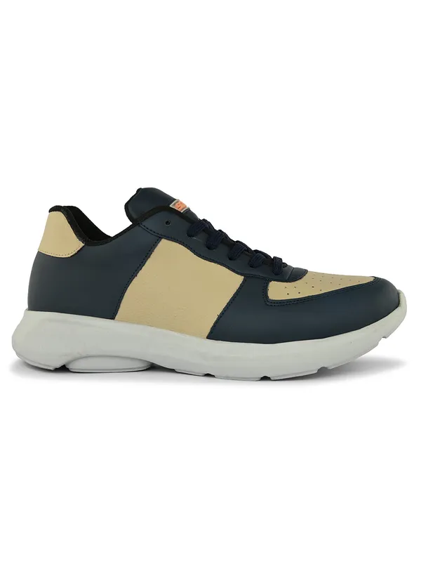 Beige_Faux_Leather_Eva_Sole_Sneakers_For_Men