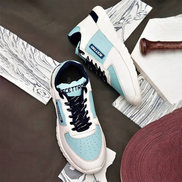 Sky_Blue_Faux_Leather_Eva_Sole_Sneakers_For_Men