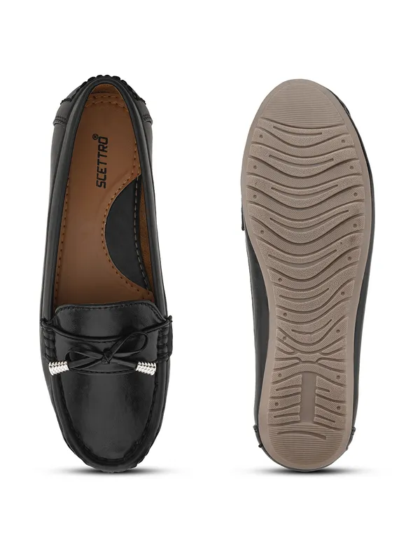 Black_Faux_Leather_Eva_Sole_Loafers_For_Women