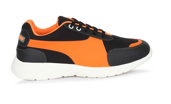 Black_Faux_Leather_Eva_Sole_Sneakers_For_Men