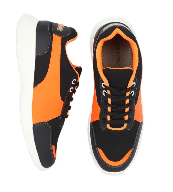 Black_Faux_Leather_Eva_Sole_Sneakers_For_Men