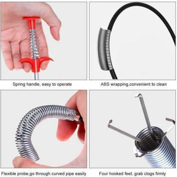 Pack_Of_1_Stainless_Steel_Hair_Catching_Claw_Drain_Sewer_Cleaner
