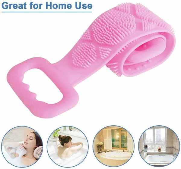 Pack_of_2_Pink_Silicone_Body_Back_Scrubber_Double_Side_Bathing_Brush_for_Skin_Deep_Cleaning_Massage,_Dead_Skin_Removal_Exfoliating_Belt_for_Shower,_Easy_to_Clean_for_Men_&_Women