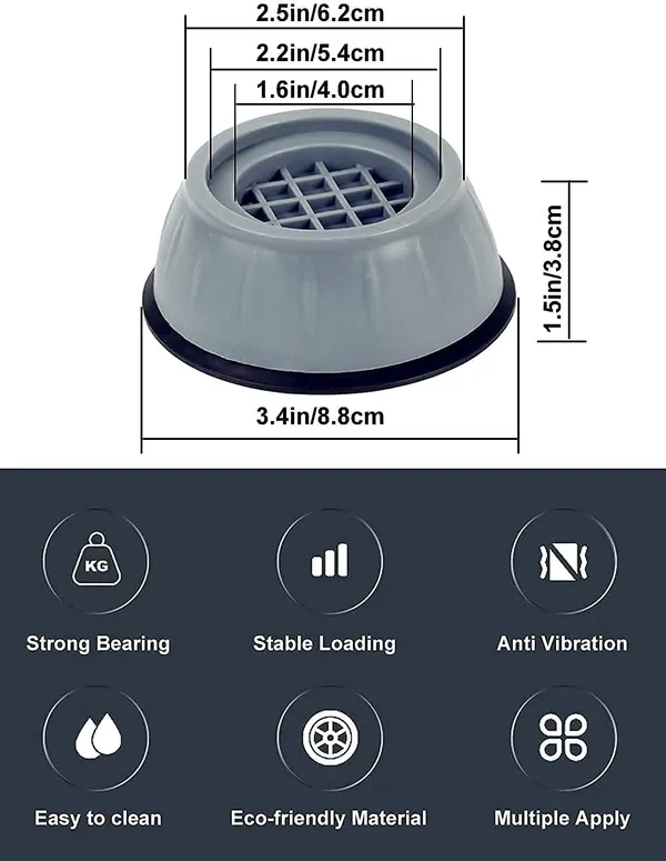 Pack_of_2,_8PCS__Washing_Machine_Stand_Refrigerator_Anti_Vibration_with_Suction_Cup_Kitchen_Accessories_Items_Washer_Dryer_Furniture_Sofa_Leg_Anti_Walk_Slip_Rubber_Pad_(Washing_Machine_Pad_8_PCS)