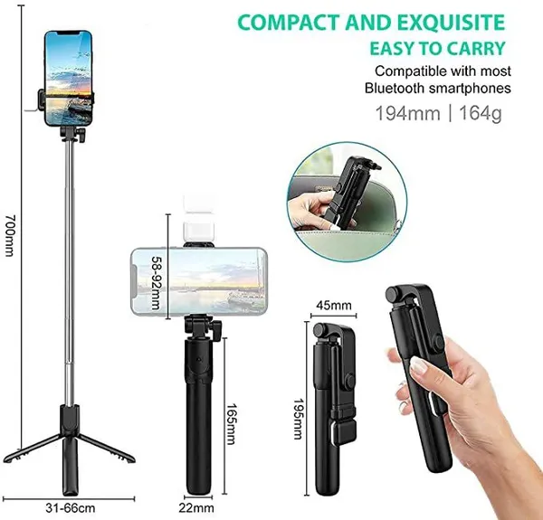 Black_Bluetooth_Selfie_Stick_For_Mobile_Phones