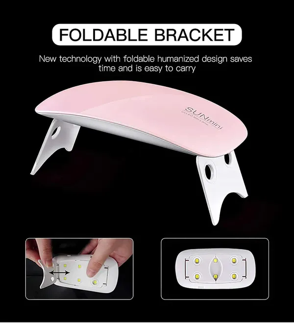 Pink_Automatic_Nail_Dryer_Art_6W_Tool_LED_UV_Lamp_Nail_Dryer_Machine