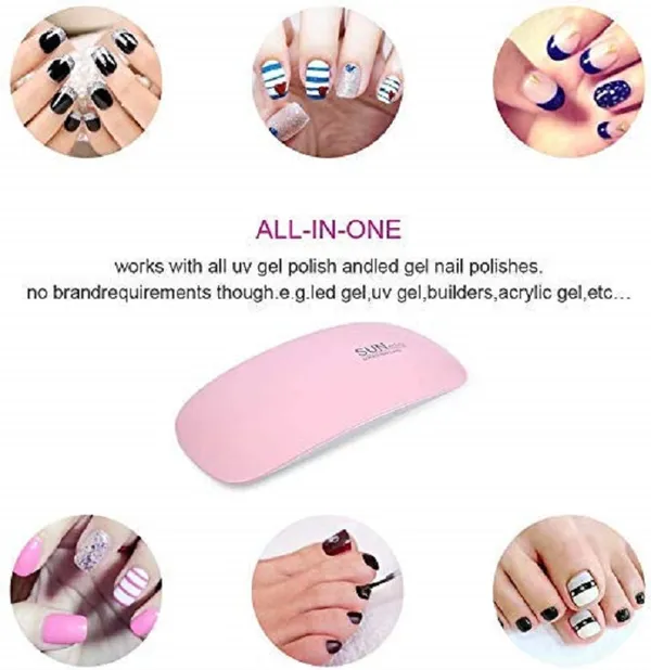 Pink_Automatic_Nail_Dryer_Art_6W_Tool_LED_UV_Lamp_Nail_Dryer_Machine