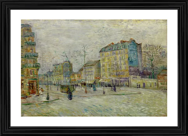 Boulevard_De_Clichy_1887,_A_Painting_by_Van_Gogh,_Framed,_Wall_Decor,_Multicolor