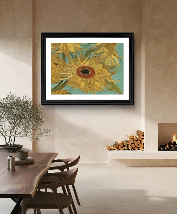 Sunflowers_1888,_A_Painting_by_Van_Gogh,_Framed,_Wall_Decor,_Multicolor