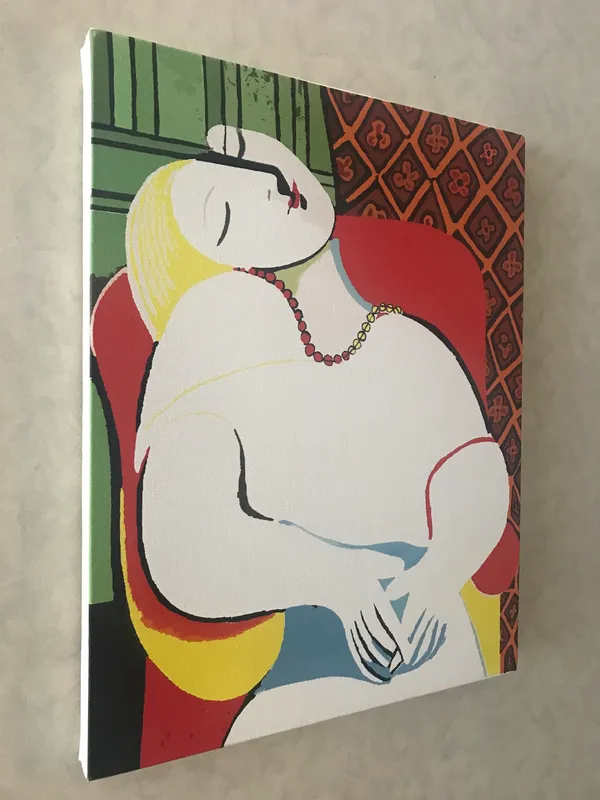 Le_Rve_(The_Dream)_1932,_A_Painting_by_Pablo_Picasso,_Framed_Canvas,_Wall_Decor,_Multicolor