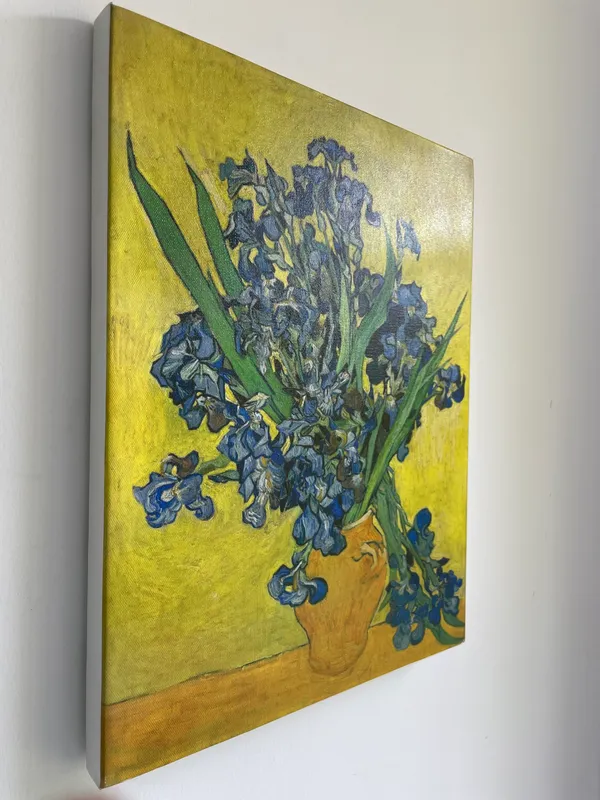Vase_with_Irises_&_Vase_with_Flowers,_Paintings_by_Van_Gogh,_Framed_Canvas,_Set_of_2,_Multicolor