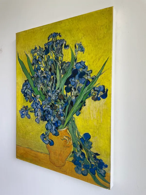 Vase_with_Irises_&_Vase_with_Flowers,_Paintings_by_Van_Gogh,_Framed_Canvas,_Set_of_2,_Multicolor
